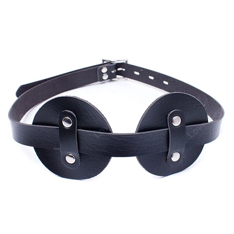 Очки круглая повязка на глаза маска из мягкой кожи привлекательный товар для