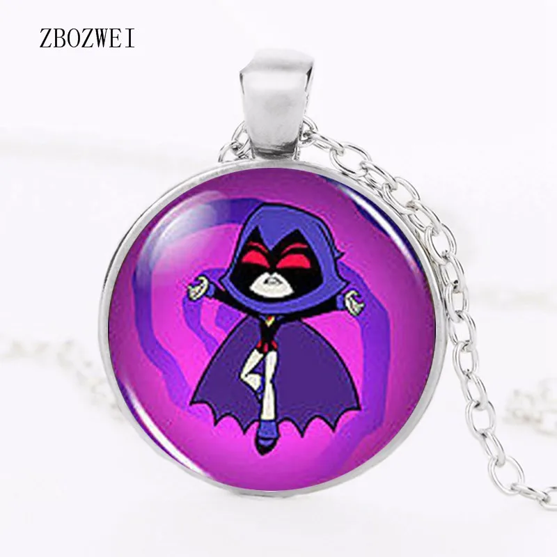 Teen Titan Go Raven винтажное модное ожерелье 1/несколько латунных серебряных подвесок аксессуары для одежды ожерелье