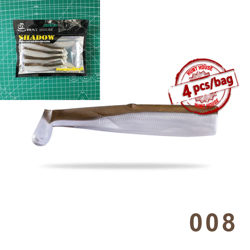 Body-008 Hunthouse black minnow easy shinner свинцовая джиг головная Мягкая приманка pescar leurre для рыбалки бас 25 г 40 г 60 г 90 г 120 г стиль - Цвет: Body-008