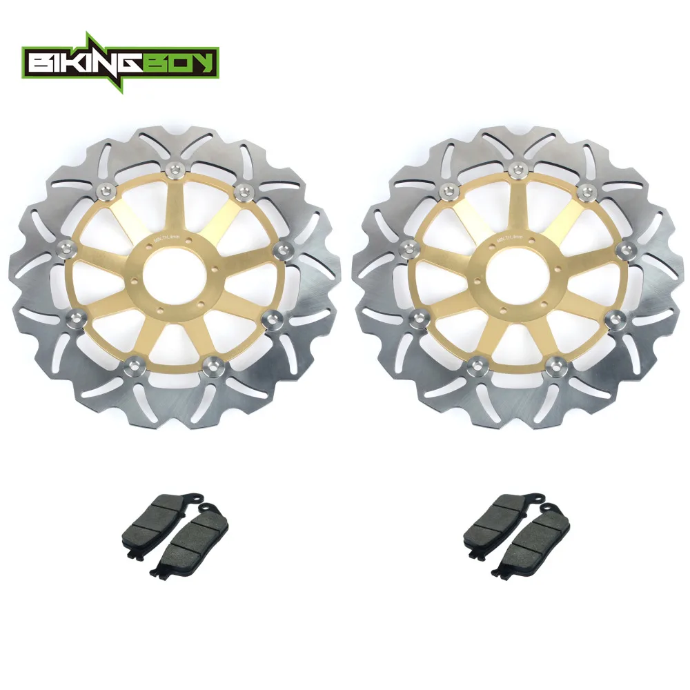 BIKINGBOY передние тормозные диски роторы + колодки для Honda CB 600 F Hornet 00 01 02 03 04 05 06 CB600F S F2
