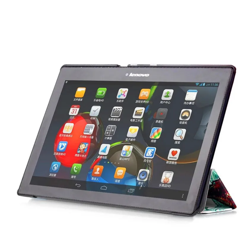 Умный цветной кожаный чехол с рисунком для lenovo Tab 3 10 Plus TB-X103F 10,1 ''планшетный ПК чехол для tab2 A10-70F A10-30 X30F X30L