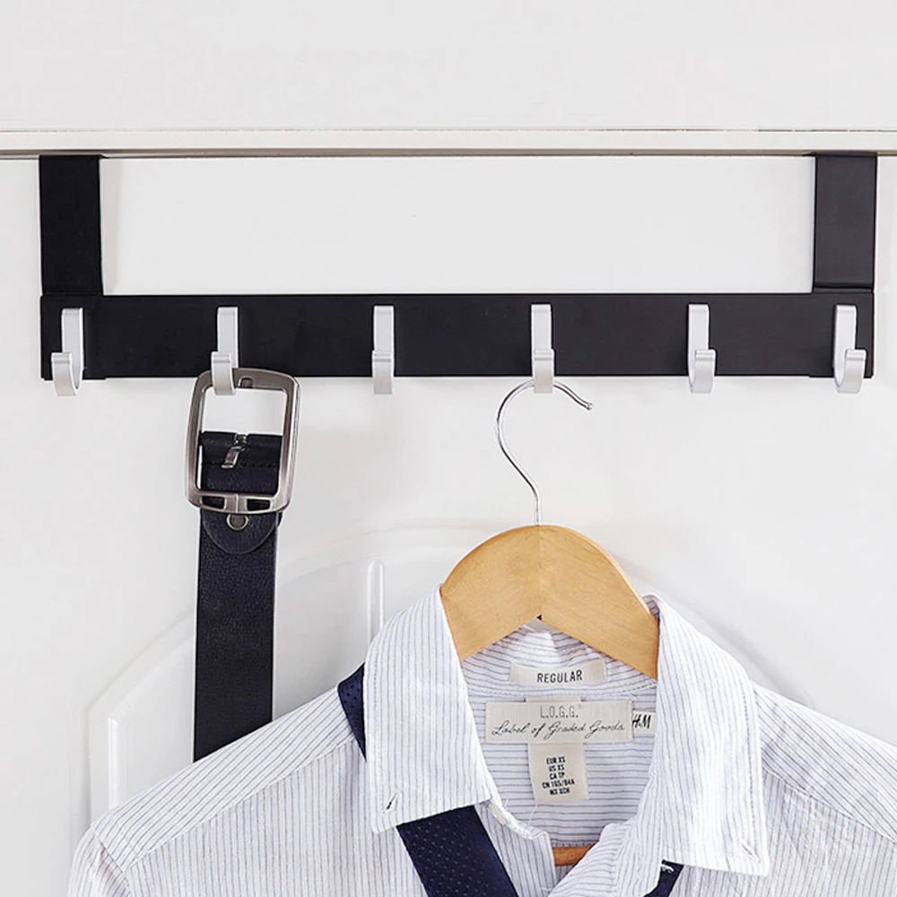 Пространство алюминия задней двери крючок вешалка настенный для одежды
