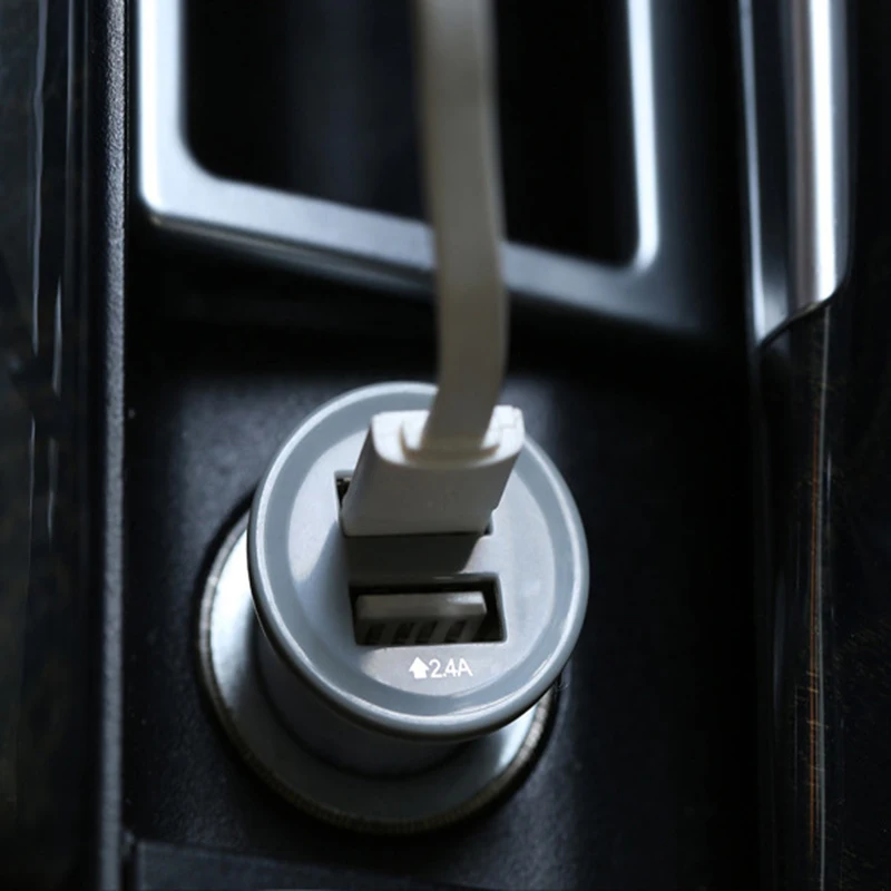 Remax двойной Usb портативный адаптер для автомобильного зарядного устройства iphone 5