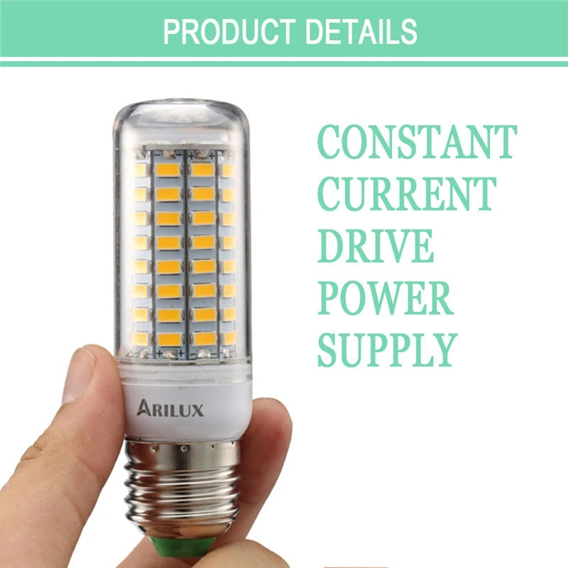 ARILUX Теплый/чистый свет 89 LED E27 E14 B22 GU10 G9 SMD5730 умный IC Кукуруза Светодиодная лампа