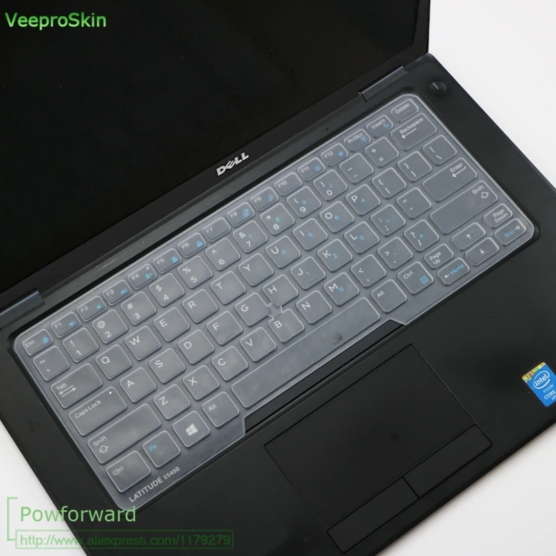 clear Чехол для клавиатуры ноутбука Dell Latitude 7490 5480 5490, чехол для клавиатуры Dell 3340 E3340 E5450 E5470 E7450 14 дюймов - Цвет: clear