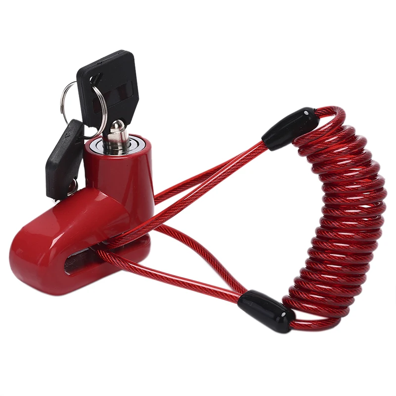 Anti-Theft Disc Brakes Lock with Steel Wire for Xiaomi Mijia M365 Electric Scooter Skateboard Wheels Brake Kickscooter | Спорт и