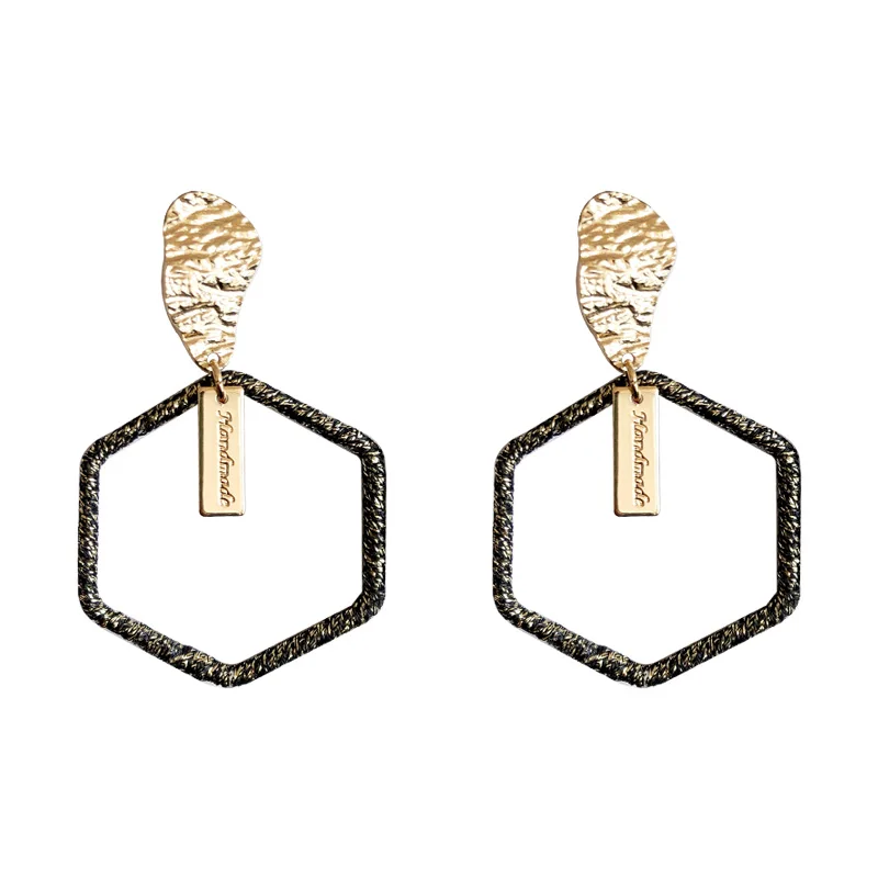 Модные украшения темперамент длинные серьги матовый кулон Корейский дикий