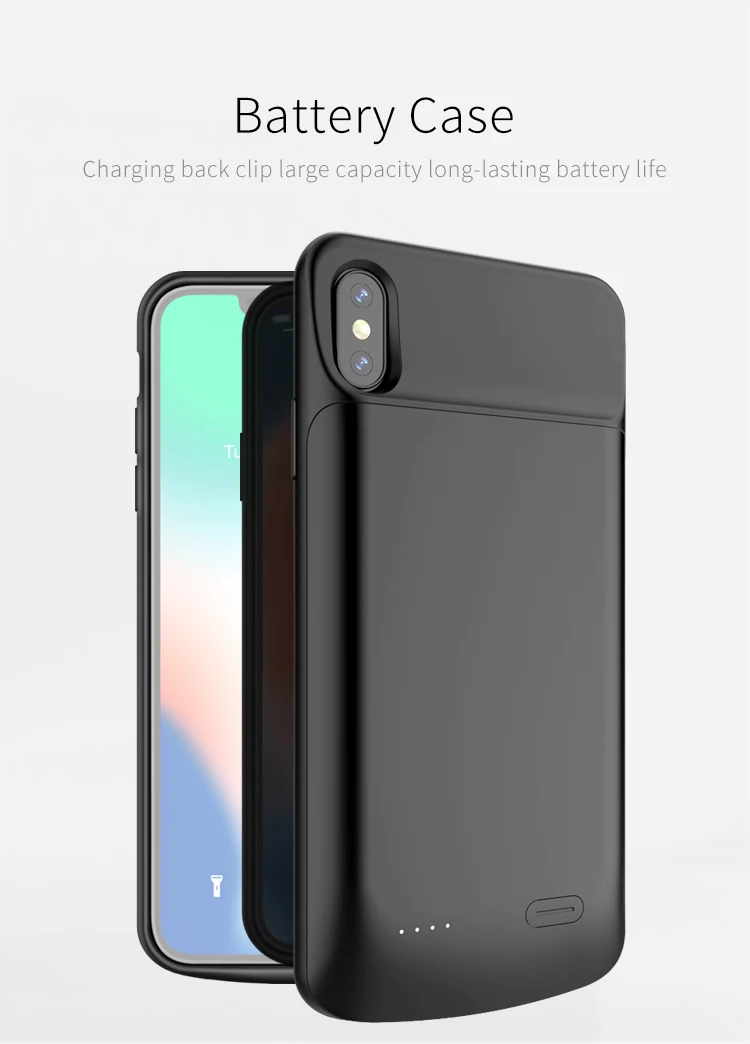 Чехол для зарядного устройства для iPhone X XS MAX XR чехол для аккумулятора power Bank чехол для зарядки s зарядное устройство ультра тонкий внешний чехол