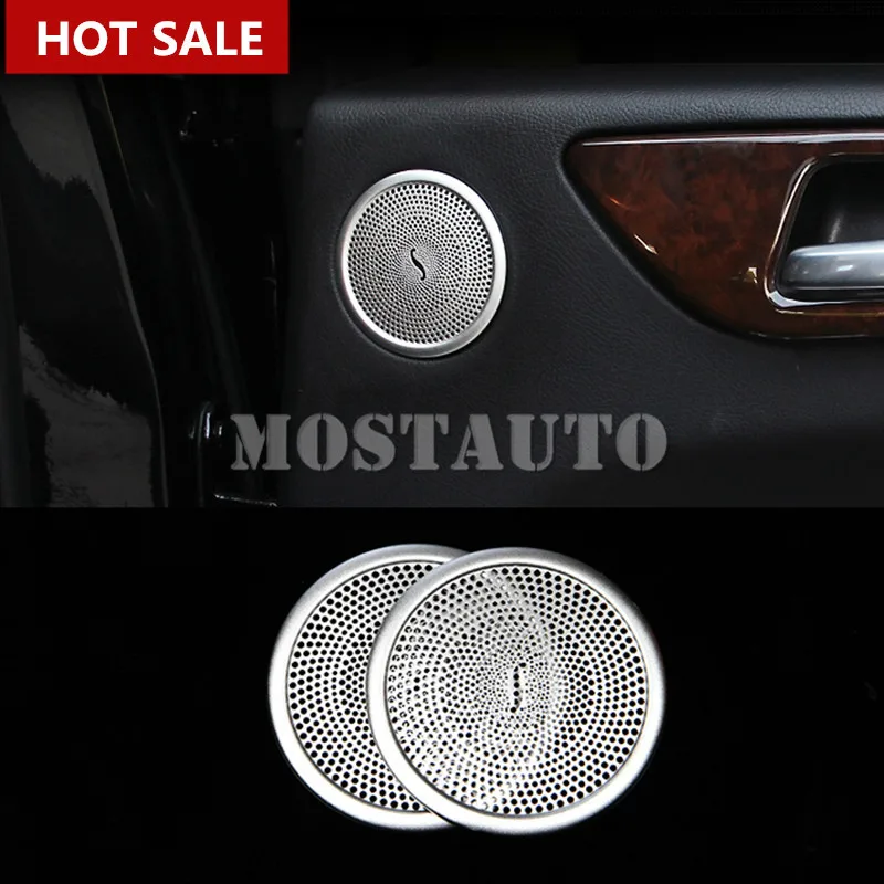 

For Benz ML W166 2012-2015 GL X166 2013-2015 Interior Rear Door Speaker Cover Trim 2pcs Car Accessories Interior Car Decor