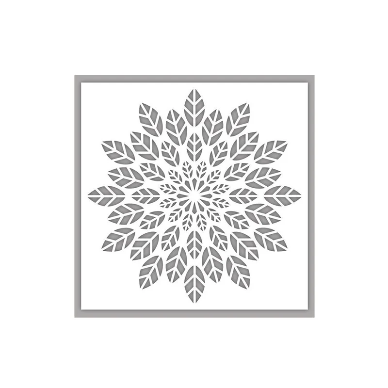 Пластиковые шаблоны с листьями трафарет для скрапбукинга декоративные листы
