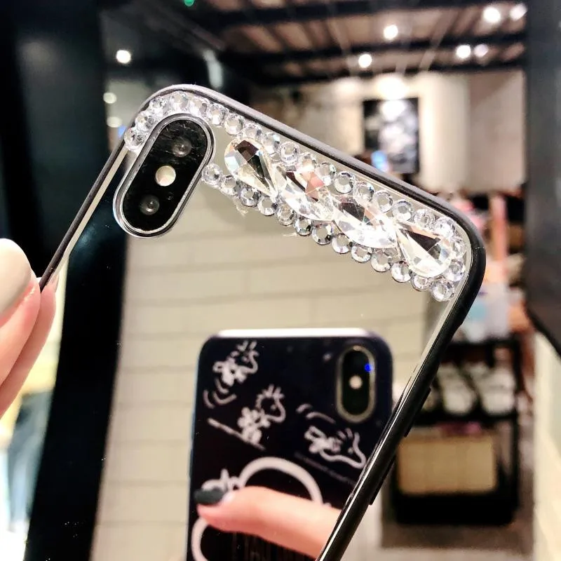 Зеркальный чехол сделай сам для Huawei honor 20 10 lite 8x 8c 8a 8s p20 p smart plus 2019 nova 3i 5I iphone X XS MAX 7