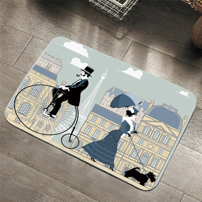 Скандинавском стиле с пропущенных Ванная комната коврики для туалета