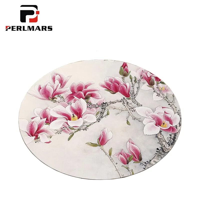 Цветочный узор круглый ковер для леди йоги модные подкладки напольный коврик