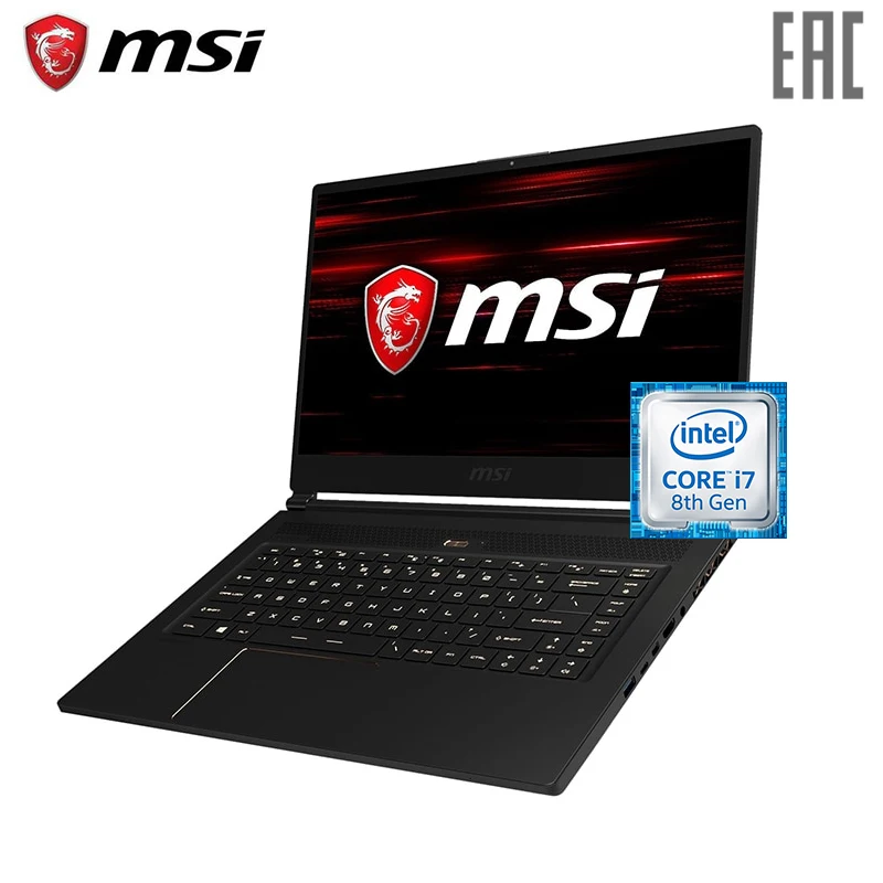 Ноутбук игровой MSI GS65 Stealth Thin 8RE-080RU 15.6&quot/i7 8750H/16GB/256SSDGB/noDVD/GF1060/Win10/Black (9S7-16Q211-080) |