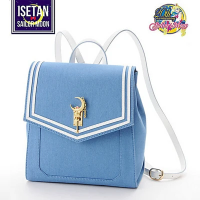 blue Sailor Moon x Samantha Vega рюкзак аниме Сейлор Мун Луна кошка 20th Tsukino Усаги женская сумка для книг Косплей школьный ранец - Цвет: blue