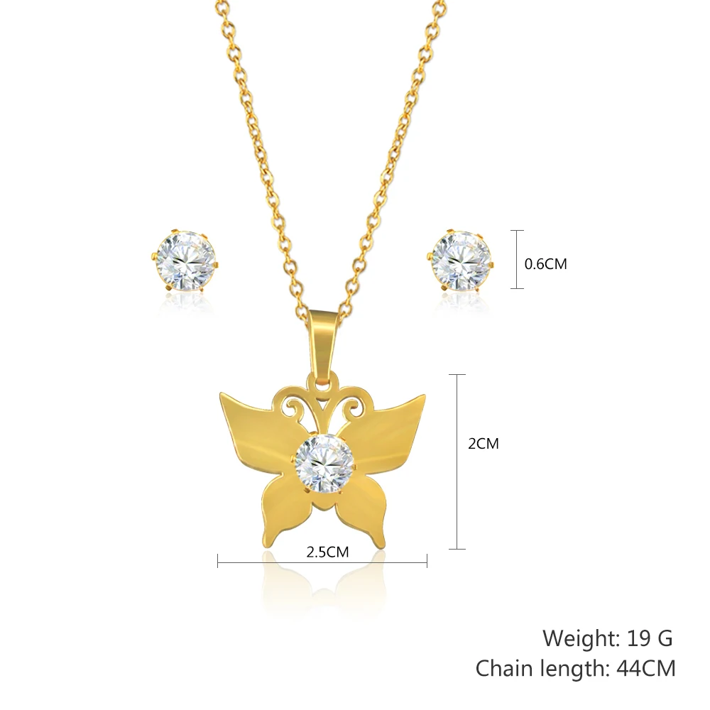 OUFEI Наборы украшений с бабочкой ожерелья и подвески цепочка чокер ожерелье