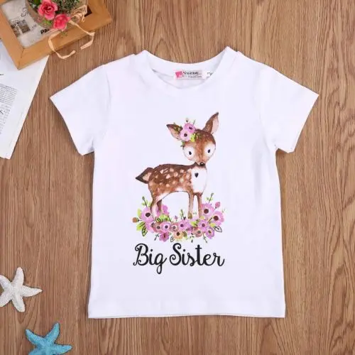 Новорожденная девочка Новорожденный боди для маленьких детей футболка с большой