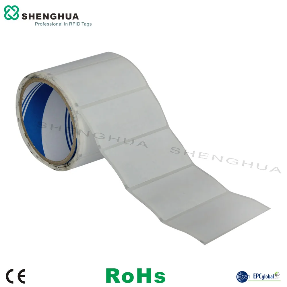 

1000pcs/lot Printable ISO 18000-6C Aline H3 Customization Available Tags UHF Passive Paper Label RFID Roll Sticker Tag