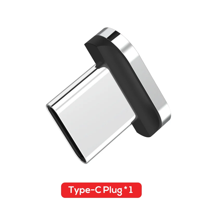 Only Plug No Wire Магнитный usb-кабель TOPK 1 м для быстрой зарядки samsung Galaxy S9 Plus S8 3,0 USB type C кабель для быстрой зарядки и передачи данных type-C - Цвет: Only Plug No Wire