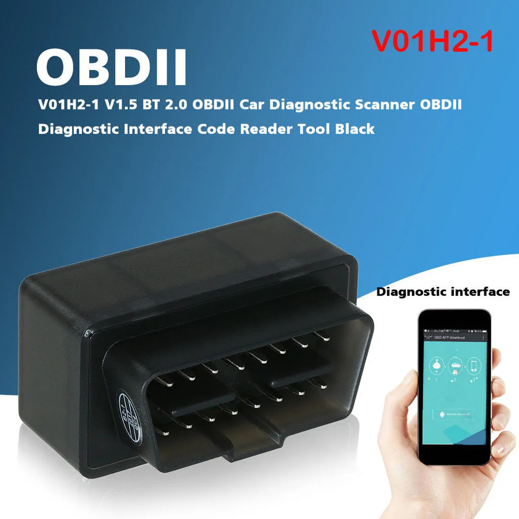 Высокое качество V01H2-1 V1.5 Nitro Obd2 elm327 V2.1 BT 2,0 Авто Диагностика сканер инструмент Прямая поставка