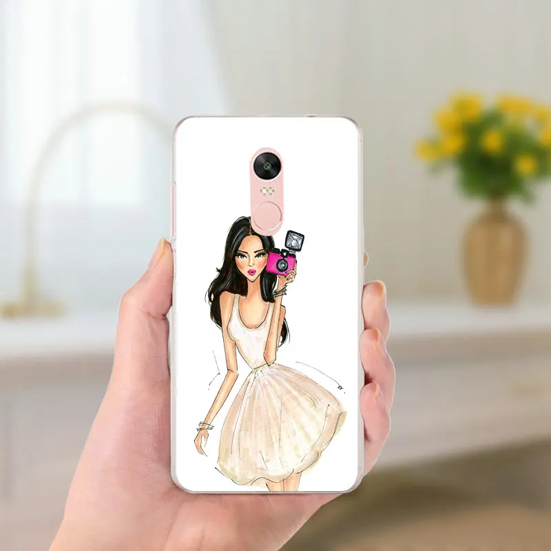 Luxury Fashion Travel Girl Shopping Soft Mobile Phone Cases for Xiaomi Redmi Mi Note 4X 2 3 3S 4A 5 6 5S 5X 5A 6X Pro Plus | Мобильные