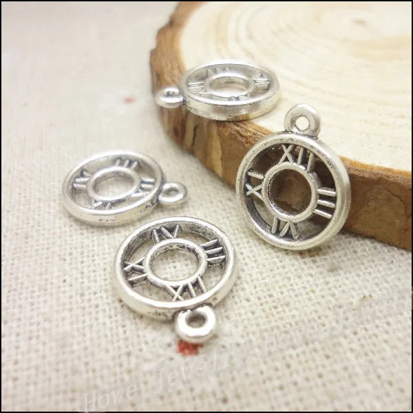150 шт Подвески стимпанк часы кулон тибетский серебряный цинковый сплав подходит