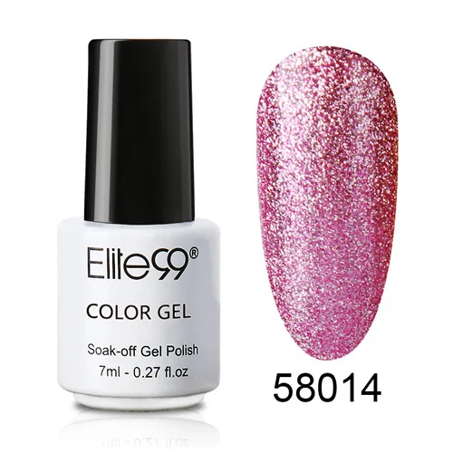 58014 Elite99 Bling 7 мл неоновый Гель-лак для ногтей 12 цветов замачиваемый УФ светодиодный Гель-лак для нейл-арта Vernis долговечные гель-лаки - Цвет: 58014