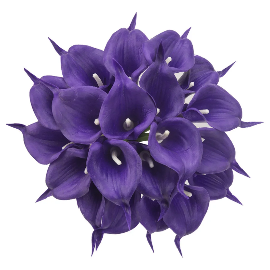 2 шт./лот, красивые искусственные шелковые цветы Calla Lily, маленький букет Флорес, для дома, вечерние, весенние, свадебные украшения, Mariage - Цвет: Сливовый