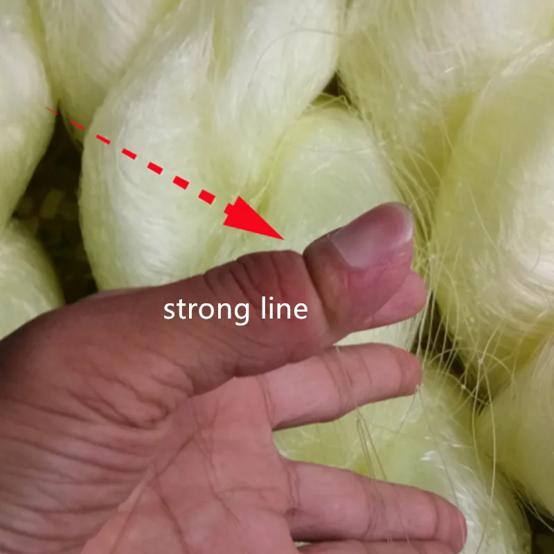 Прочная рыболовная сеть глубина 3 м однонитевая нейлоновая желтая длина 80