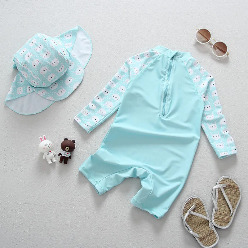 Гидрокостюм Рашгард для маленьких девочек с защитой от УФ лучей Детский костюм