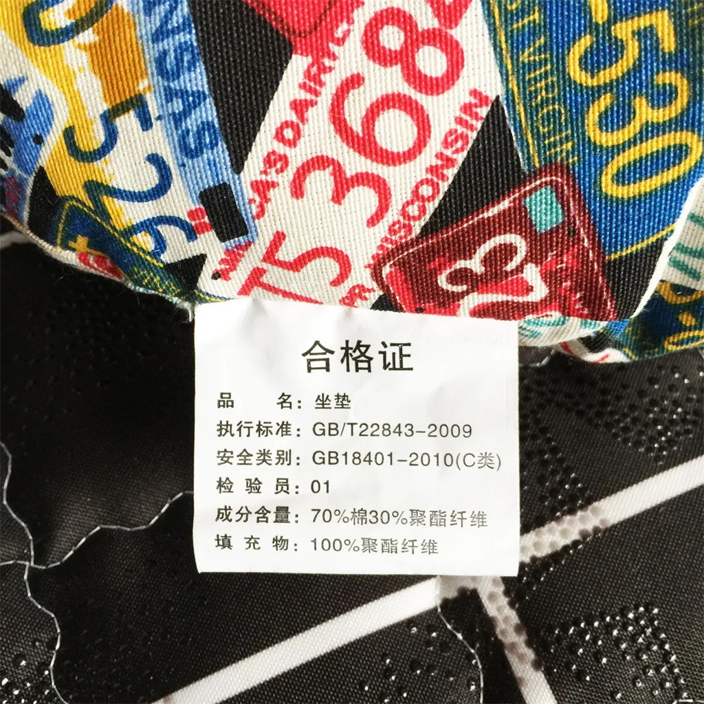 Синяя льняная Подушка для стула с принтом магнолии круглая хлопковая обивка