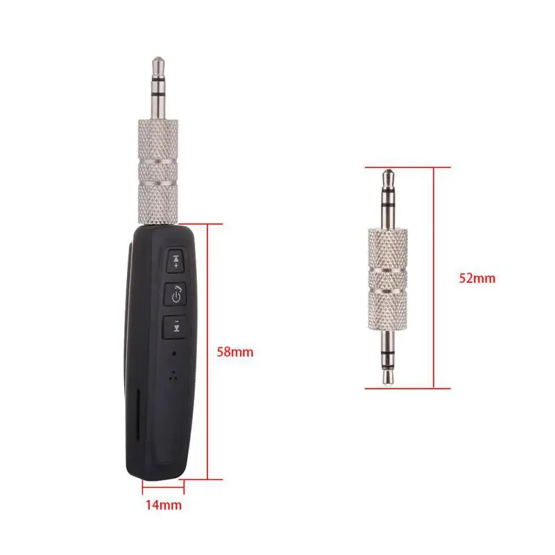 

3.5mm Car Bluetooth AUX Jack Bluetooth Receiver Adapter Support TF Card Handsfree Call Bluetooth Adapter Car Auto Music Receiver