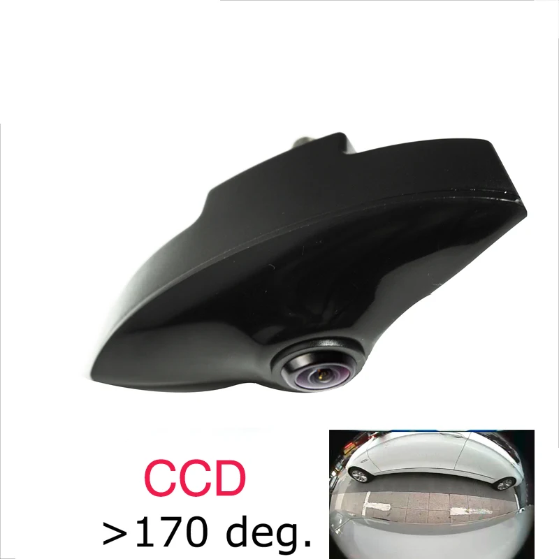 CCD 180deg Камера ночного видения HD CCD для автомобиля, вид спереди, логотип автомобиля, камера для Mazda CX-5 2013, фирменная камера с широким углом обзора 180 градусов - Название цвета: CCD 180deg