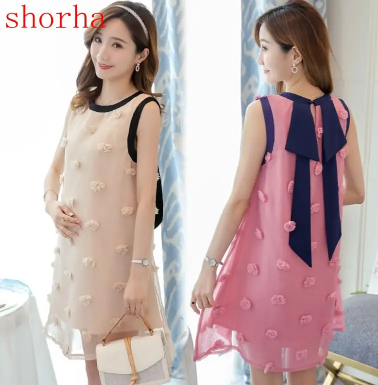 

2019 New Arrive Summer Maternity Dress Woman Cute Florial Large Size Dress Pregnant Woman Dress