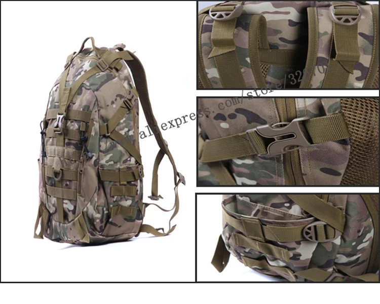 35L-40L водонепроницаемый Molle рюкзак военный 3P тактика рюкзак штурмовая нейлоновая дорожная сумка для мужчин и женщин M108