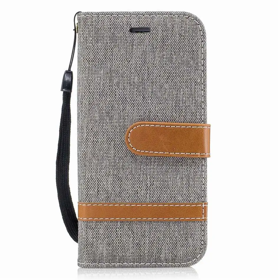 Grey DEEVOLPO ковбой Чехлы для Apple IPhone X 8 7 Plus джинсовая ткань Fundas для iPhone 5S, SE 6 S контраст Цвет Жан Холст D07Z - Цвет: Grey