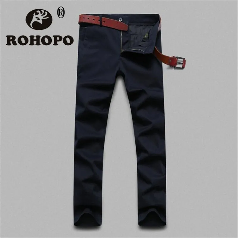 Мужские хлопковые брюки наивысшего качества однотонные весенние повседневные