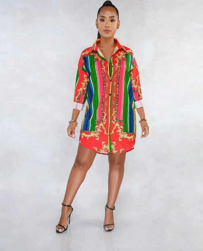 Новинка 2019 Летний стиль модный Африканский Национальный цифровая печать длинные