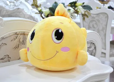 1pcs 35cm Cute Cat Food Plush Fish Toys Stuffed Animal Doll Goldfish Kids Room Decor Toy For Children Christmas Halloween Gifts | Игрушки и
