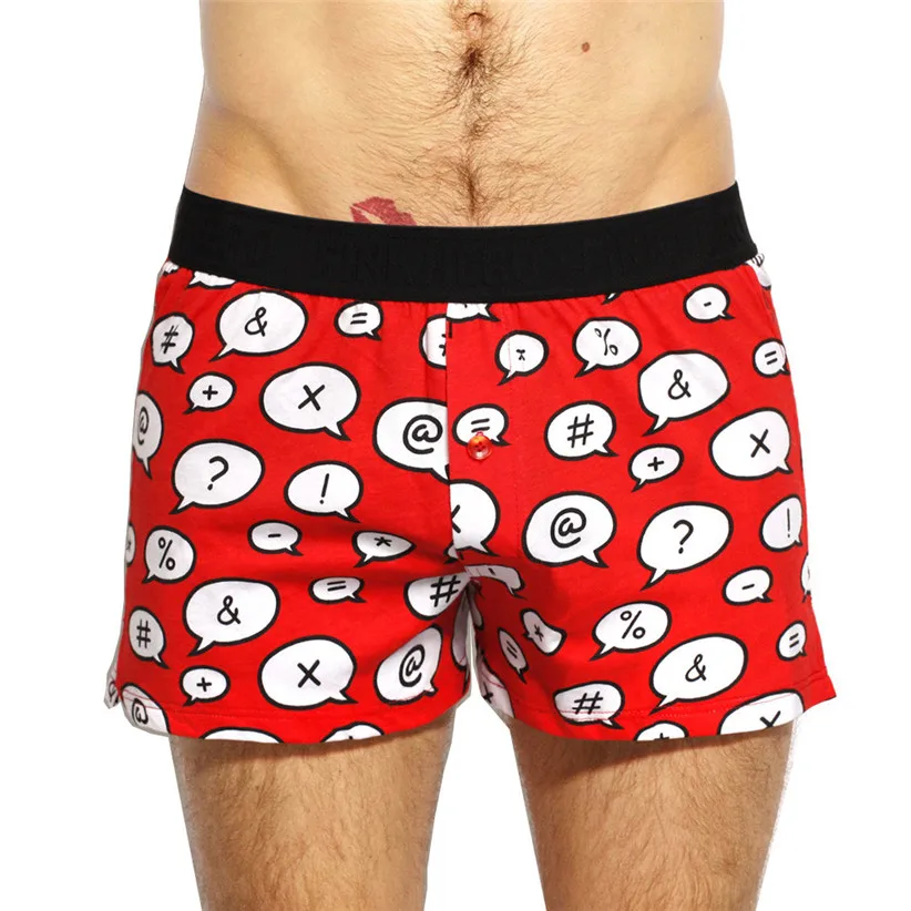 Красный Pink Heroes Cueca, мужские милые синие и красные хлопковые боксеры, нижнее белье, повседневные пляжные шорты, трусы, трусики, дропшиппинг, fed30 - Цвет: Красный
