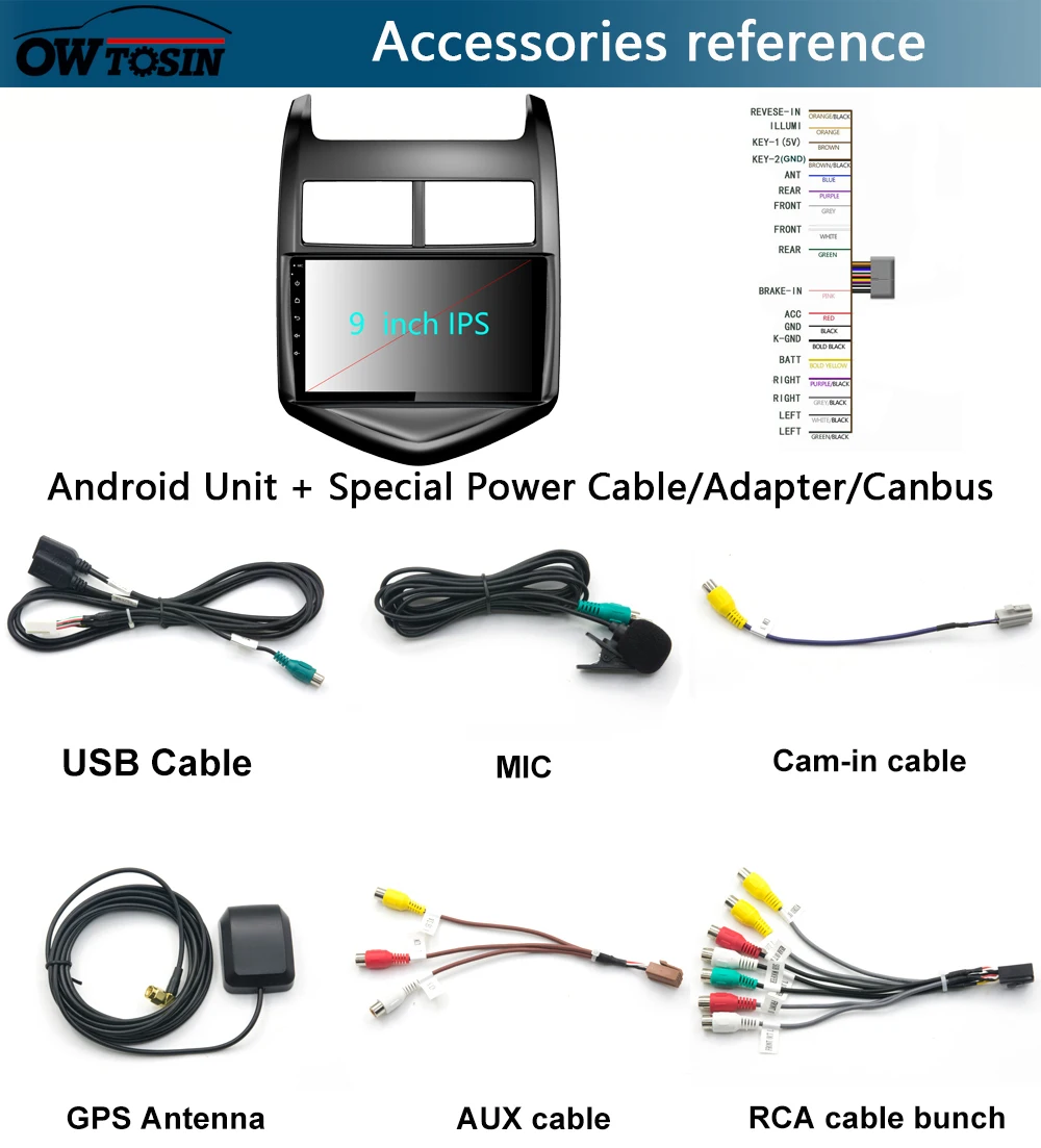 " ips 8 ядерный 4 Гб+ 64 ГБ Android 9,0 автомобильный dvd-плеер для Chevrolet Aveo Sonic 2011 2012 2013 gps Радио Стерео CarPlay Parrot BT