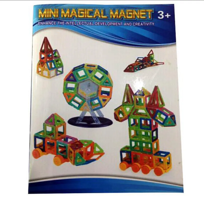 164 шт. DIY 3D Мини Магнитный дизайнерский игрушки мини-модели и Конструкторы для строительства 3D дизайнерский Набор детских развивающие