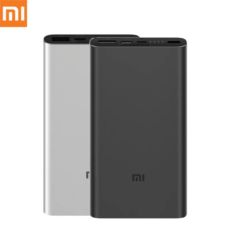 Оригинальный внешний аккумулятор Xiaomi 3 10000 мАч USB C 2 способа 18 Вт QC3.0 Быстрая