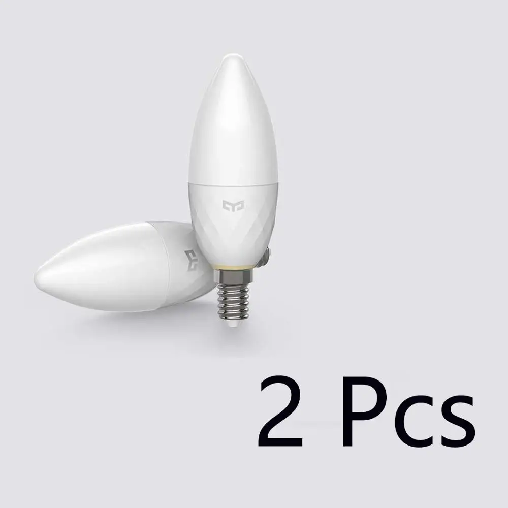 candle light 2pcs Xiao mi jia Yee светильник умный светильник источник набор Bluetooth сетка издание умный светильник лампа вниз светильник Точечный светильник работа с mi Home App - Цвет: candle light 2pcs