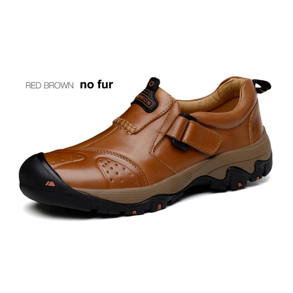 Brown outdoor shoes YIGER/Новинка; мужская повседневная обувь для походов; большие размеры; сезон осень-зима; Мужская обувь для походов; Мужская обувь для отдыха из натуральной кожи; 0201 - Цвет: Brown outdoor shoes