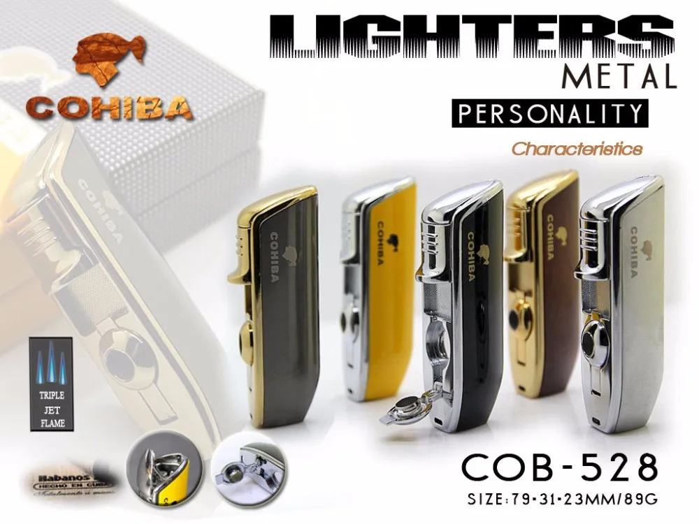 Оригинальный инструмент COHIBA карманный размер глянцевая желтая Металлическая
