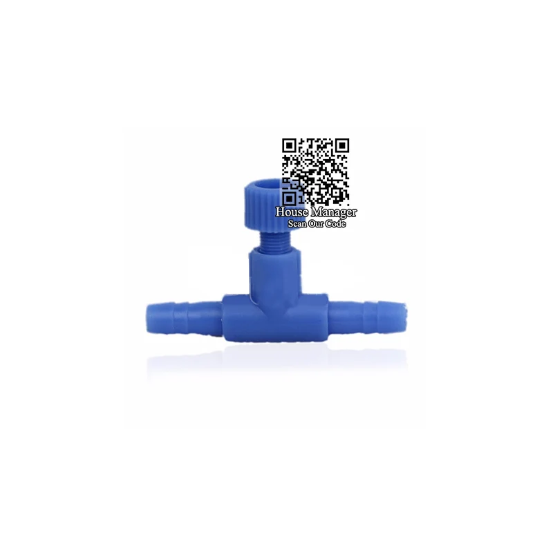 T Blue Аквариумный клапан воздушный Регулируемый проверить Dia4mm матч воздушный шланг Труба насос, аквариум Воздушный Контроллер Разъем переключатель для регулировки потока воздуха - Цвет: T Blue