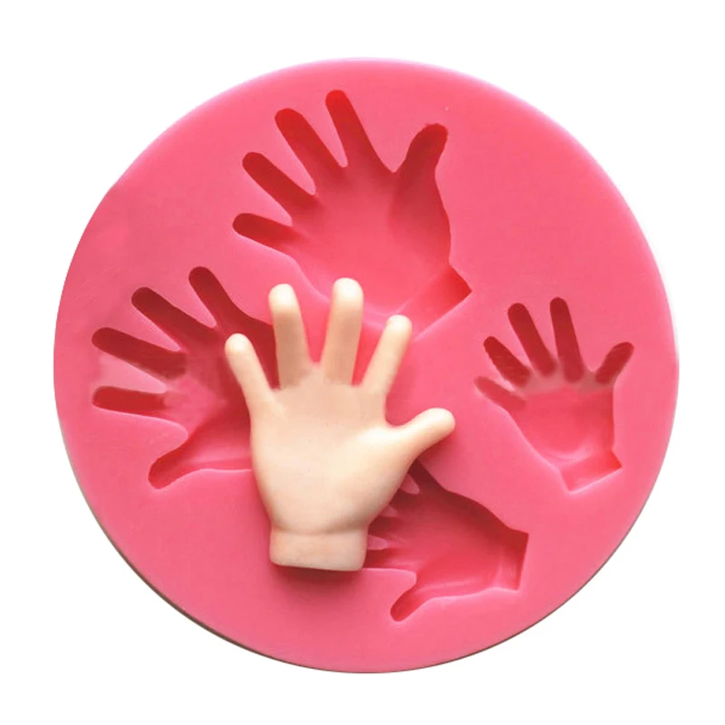 Free Shipping Kitchenware 4 Four Feet Plam Eid Cooking Tools Cake Decorating Silicone Mold For Baking Fondant Sugar Craft Candy | Дом и сад