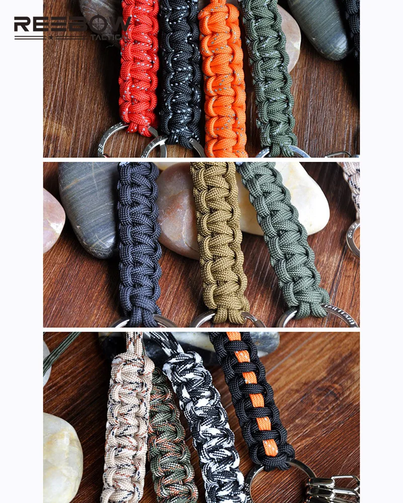 Открытый сплав брелки из нержавеющей стали кольцо ручной работы тканый сильный