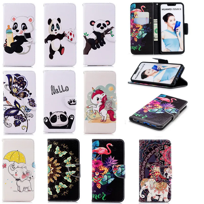 Кожаный чехол-кошелек для Huawei P Smart Plus Nova 3i чехол-книжка телефона P10 P20 Lite Pro P9 Mini Mate 10